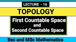 First Countable Space and Second Countable Space Definition with Example l Topology #msc #math