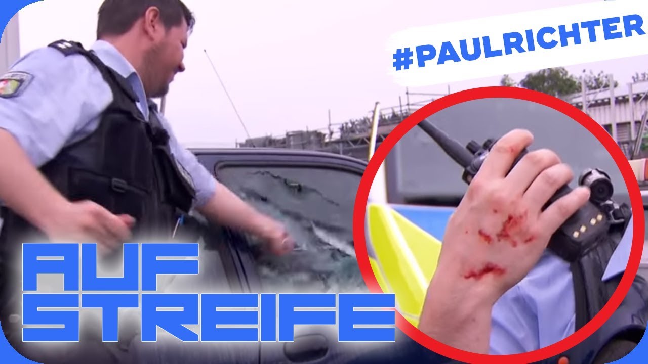 Paul Richter verletzt! Warum muss er die Scheibe einschlagen? |#PaulRichterTag | Auf Streife | SAT.1