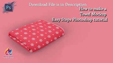 How to make a Towel Mockup Easy Steps Photoshop tutorial