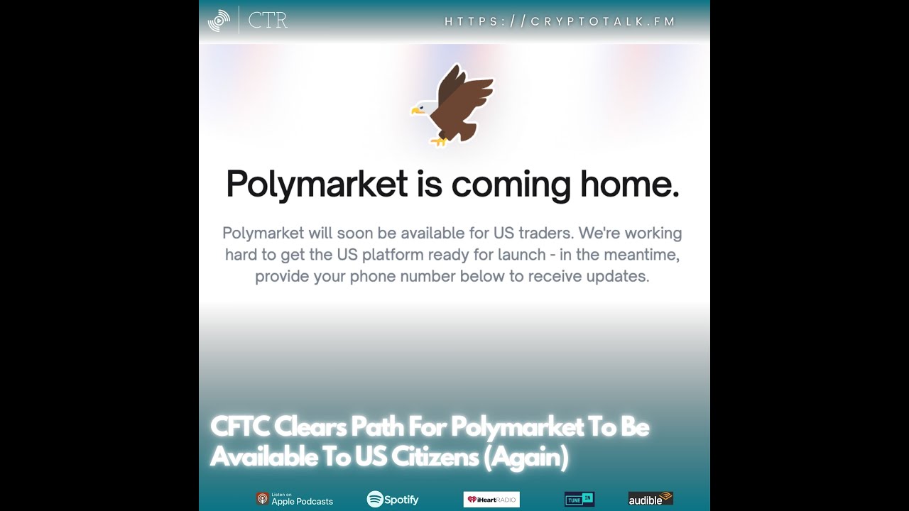 CFTC Clears The Way For #Polymarket To Be Available To US Citizens (Again)