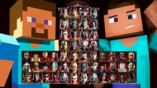 Mortal Kombat 9 - STEVE MINECRAFT MOD - Expert Arcade Ladder - Gameplay @ (1080p) - 60ᶠᵖˢ ✔