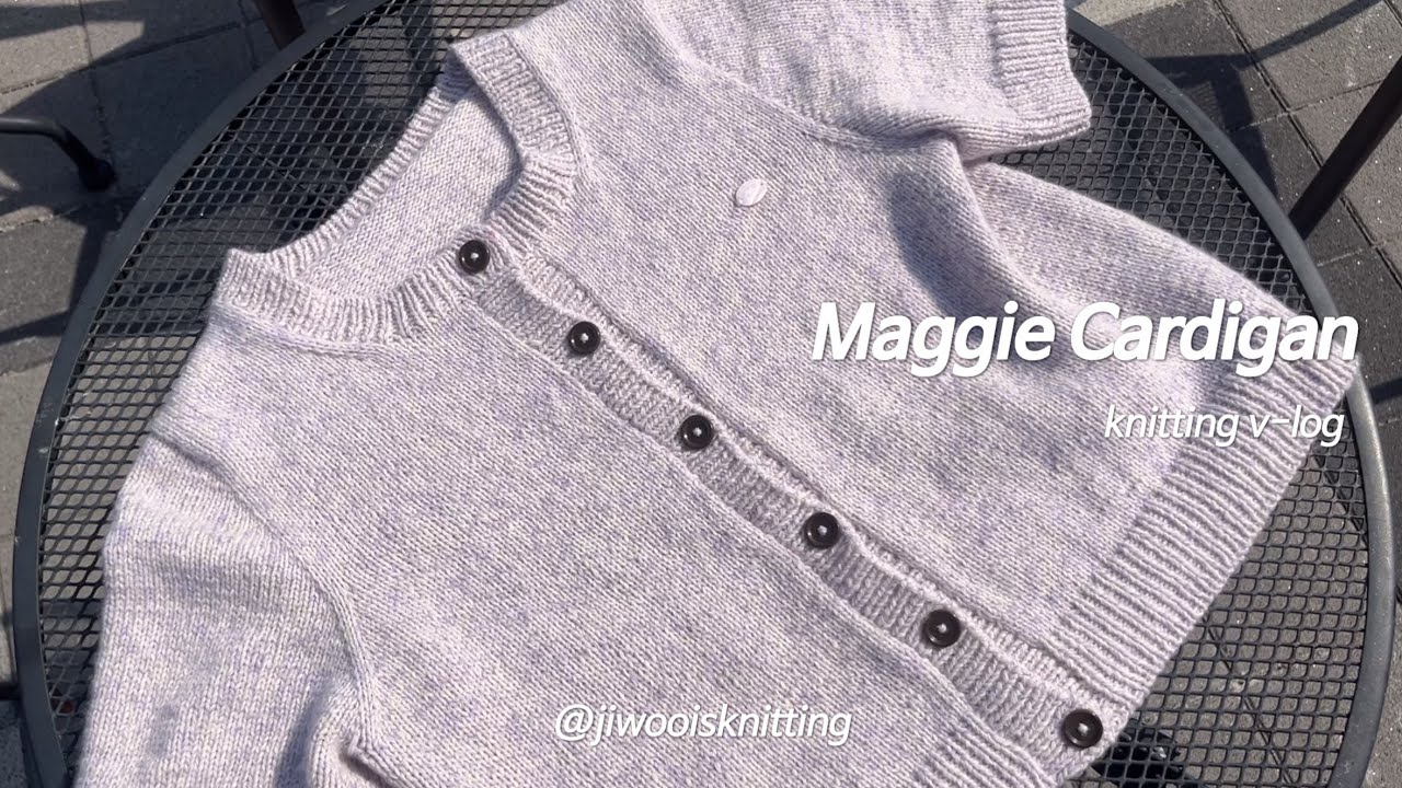 [뜨개로그 18] 싱가포르 여행기 🇸🇬 와 함께하는 매기 가디건의 여정 | maggie cardigan | knitting vlog