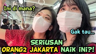 vlog#14 CEWEK2 KOREA kena CULTURE SHOCK PAS NAIK KRL di JAKARTA feat. @YUNANUNA