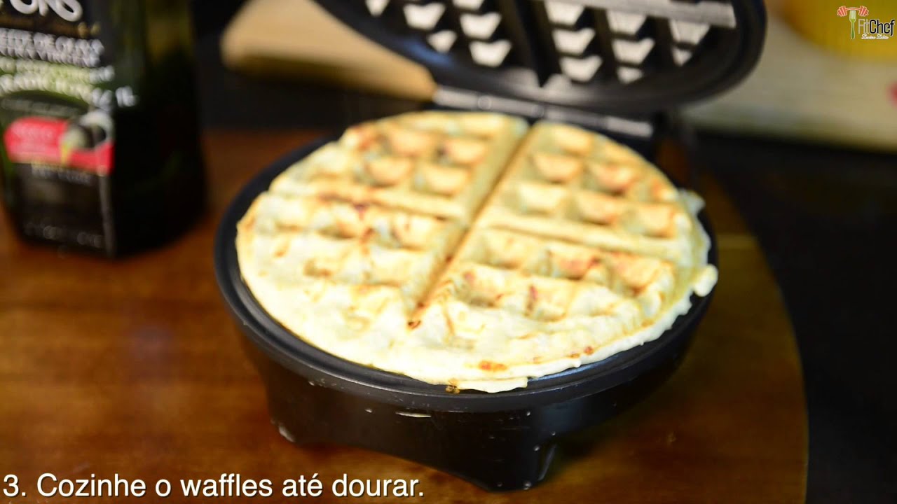 Waffles de Pão de Queijo (Receita Fit) - YouTube
