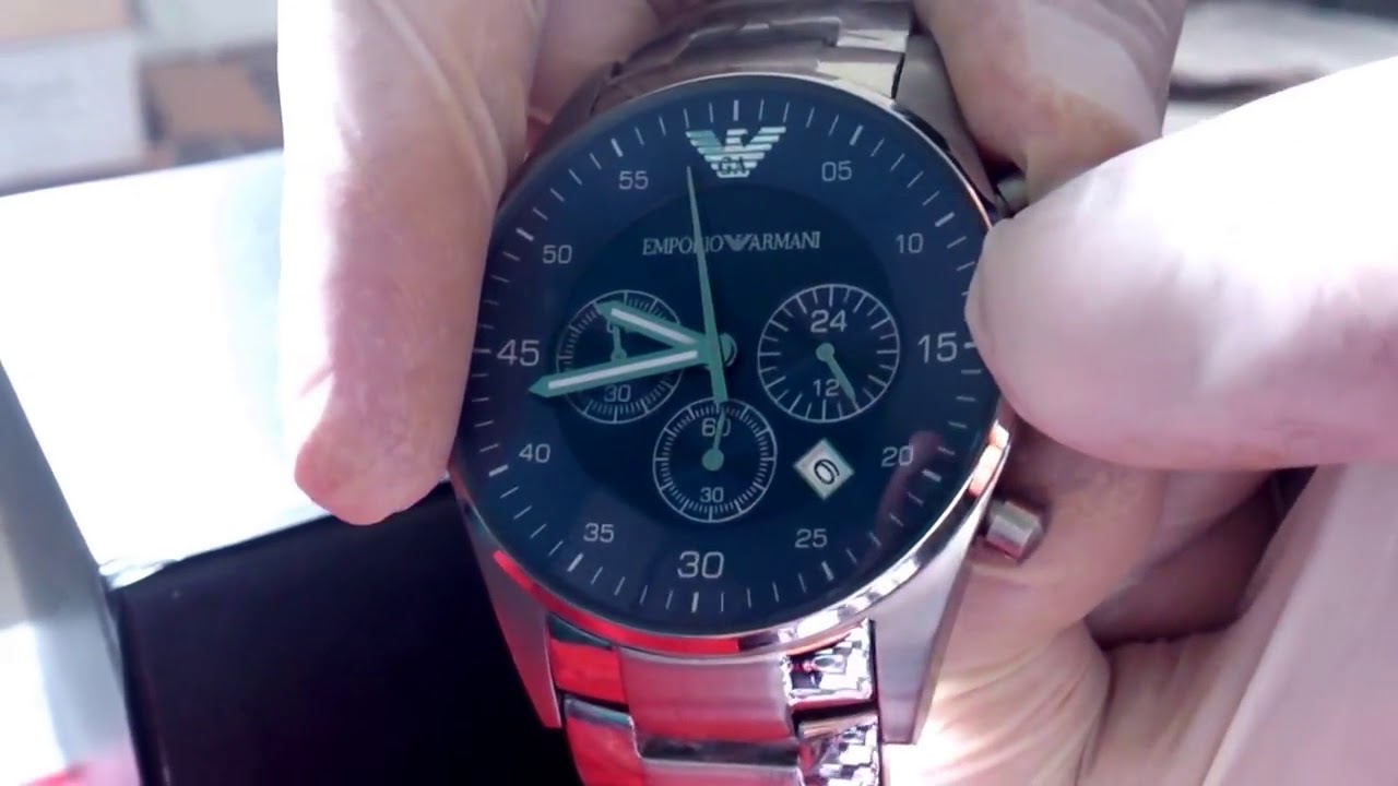 Emporio Armani horloge AR5860. Laagste prijs van NL - YouTube