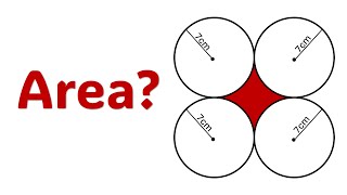 Find the Red Area in 10 Seconds! 🔴 Geometry Trick