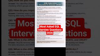SQL Interview Questions and Answers 2026 | SQL Server Interview Questions #sqlinterview #sqlserver