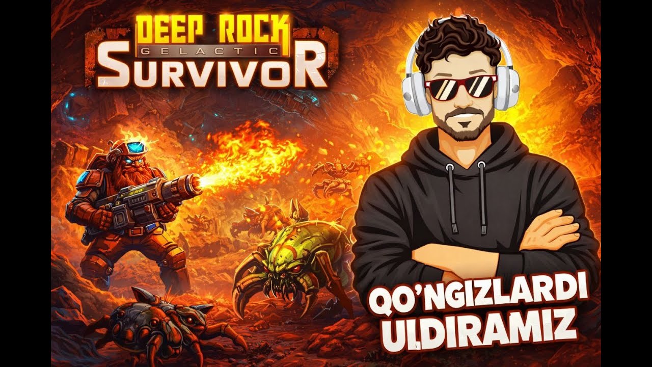 Qo'ng'izlardi uldiramiz №6 deep rock survivor uzbek tilida