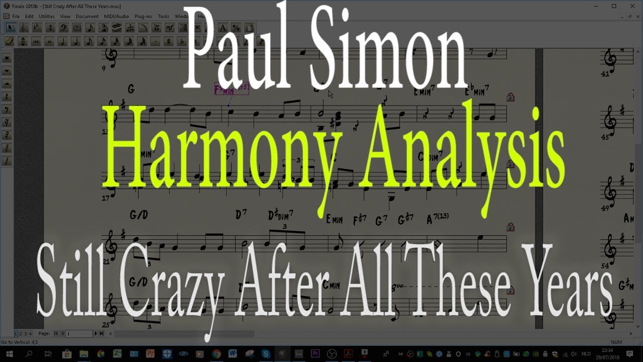 Still Crazy After All These Years: Harmony transcription