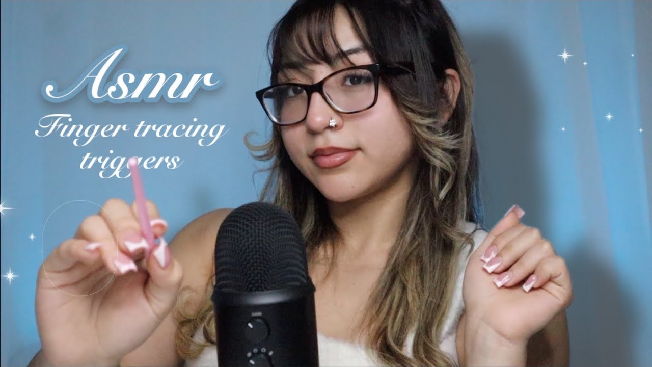 [ASMR] Inaudible whispering & finger tracing | close up mouth sounds *high sensitivity*