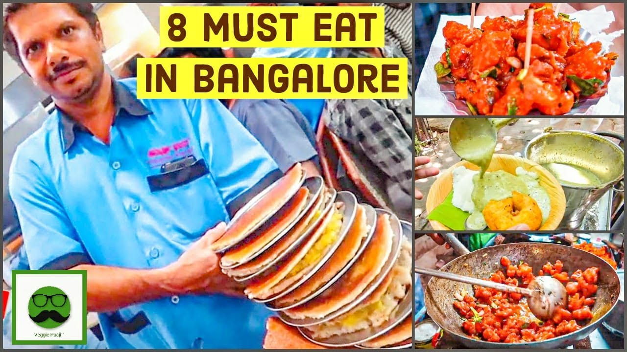 Bangalore Street Food MUST visit Places | Indian Food | Best of Veggie