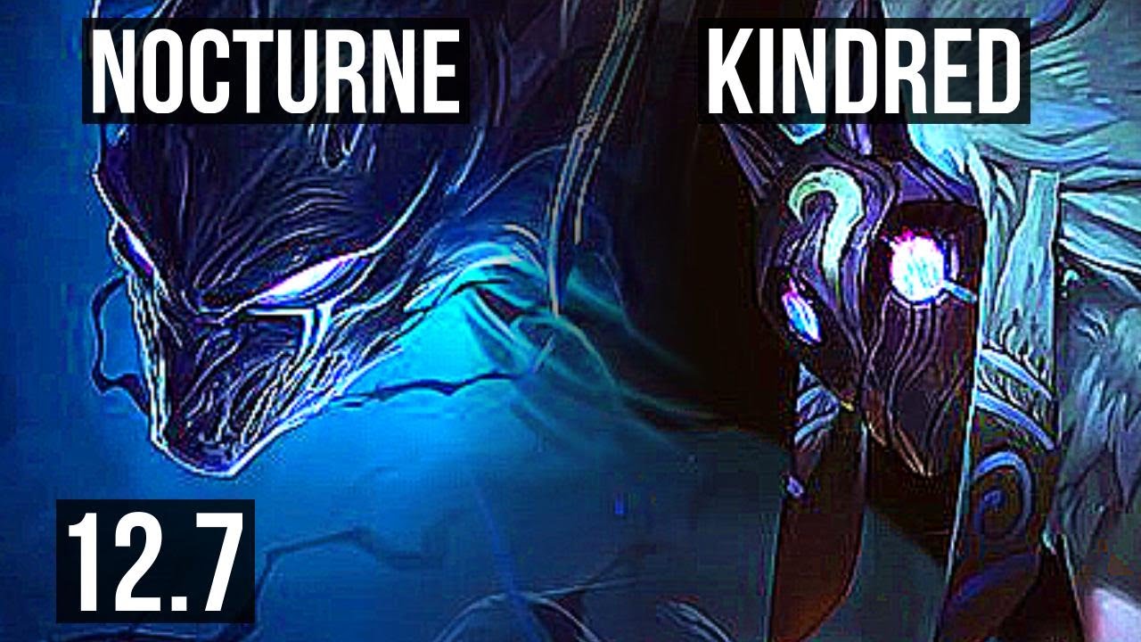 NOCTURNE vs KINDRED (JNG) | Rank 2 Nocturne, 4/0/4 | NA Challenger | 12.7