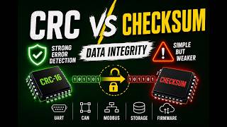 Data Integrity for Embedded Systems | CRC vs Checksum Explained in C