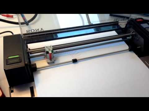 Sony PRN-C41 printing patterns programed in BASIC.