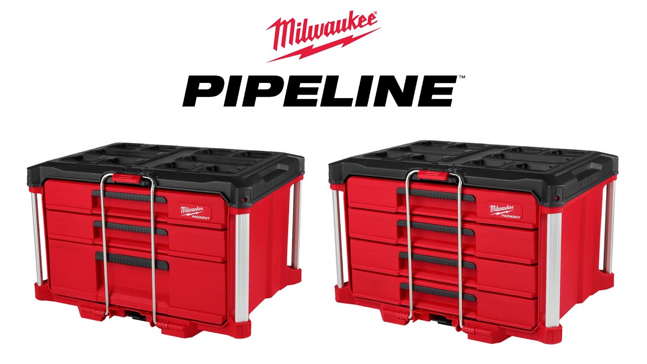 Milwaukee, PACKOUT Multi-Depth 3-Drawer Tool Box, Model# 48-22-8447