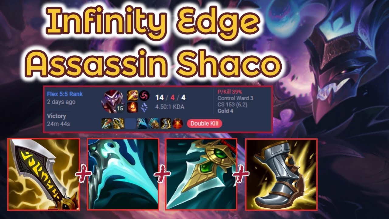Infinity Rush Crit Shaco - S13 Ranked [League of Legends] Full Gameplay - Infernal Shaco