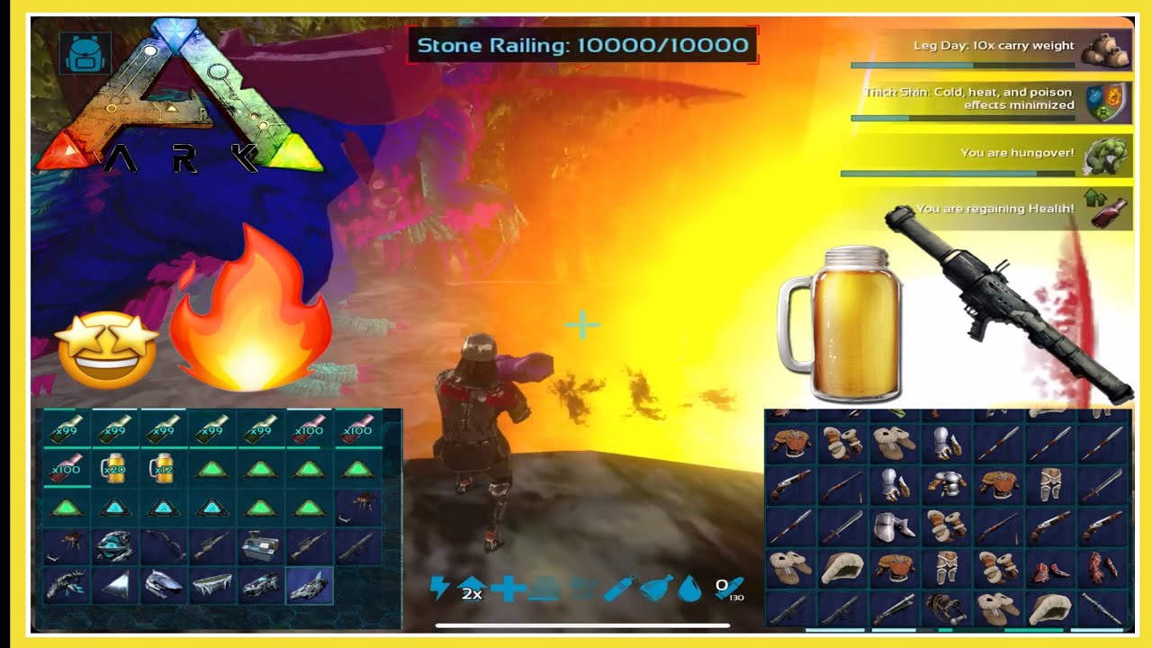 ARK MOBILE / RED WOOD BASE RAID 🤩🔥🔥/ 