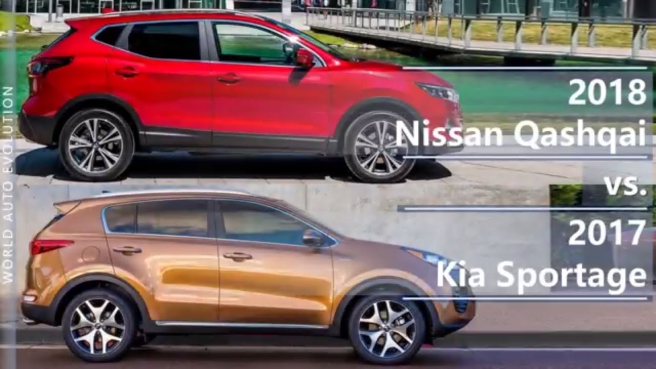 2018 Nissan Qashqai vs 2017 Kia Sportage (technical