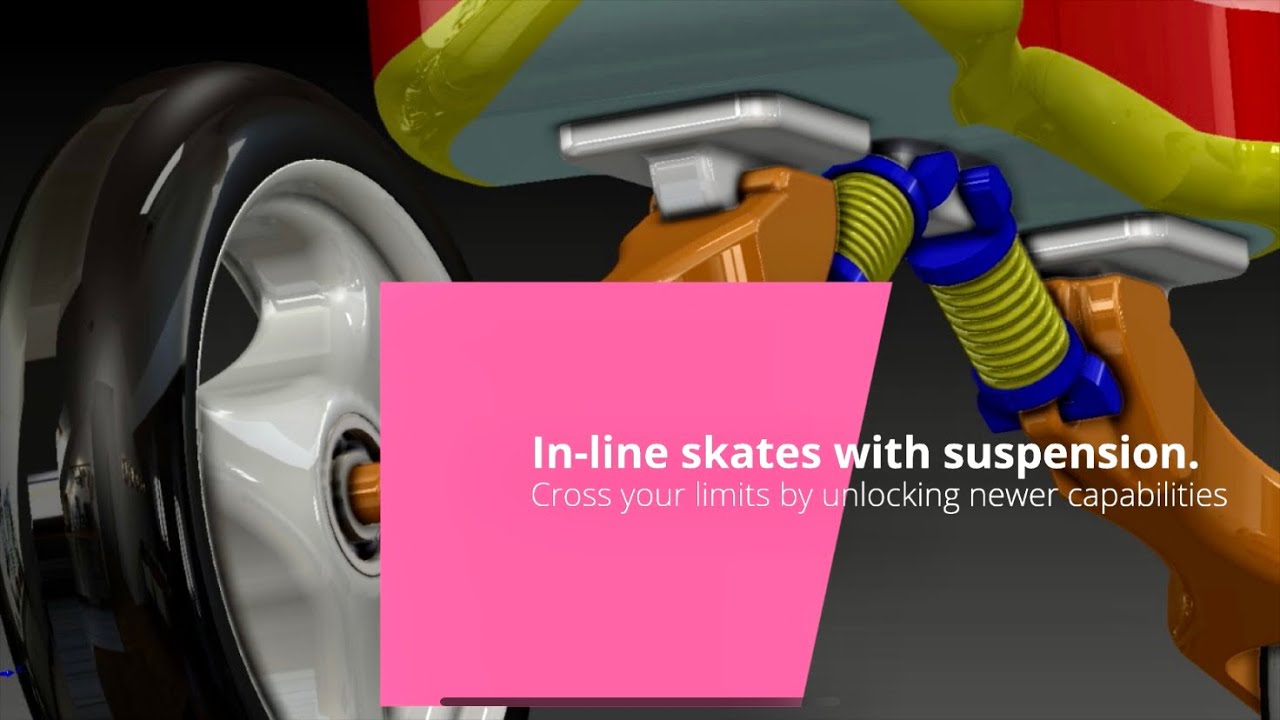 Inline skates with suspension new innovation by Kenan Govender