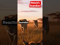 Elephant Protects Baby Antelope from Lions🐘❤️#reacttvfilms #elephant #baby #antelopes #viral #shorts