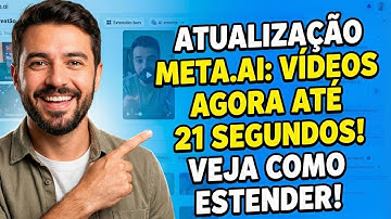 CRIAÇÃO DE VÍDEOS LONGOS COM META.AI - E UM BÔNUS NO FINAL PARA CRIAR VÍDEOS DO TAMANHO QUE QUISER