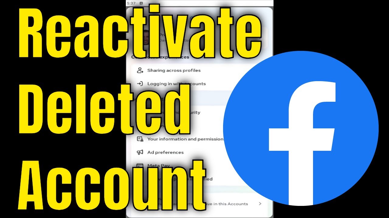 how-to-reactivate-a-deleted-facebook-account-2025-youtube