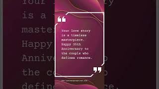 35th Anniversary Quotes For Instagram | #quotes #captions #instagram #anniversarywish #anniversary