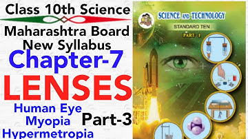 part-3 ch-7 Lenses class 10 science-1 maharashtra board new syllabus Human eye and defects in eyes