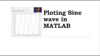 Ploting a sine wave in MATLAB