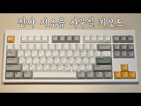   무접점 장인의 새로운 사무실 저소음키보드 한무무를 뛰어넘을까 한성 TFX GTO GK893B 타건