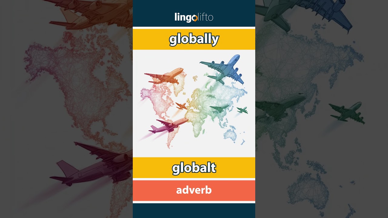 🇬🇧🇩🇰 globally - globalt : learn English : Lad os lære engelsk : vocabulary builder
