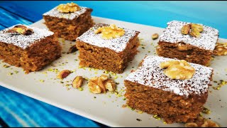 حضري كيك التمر والجوز الشهي مع اطيب فود، make delicious Dates and Walnuts Cake with Atyab Food