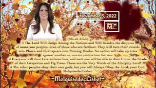 (Quote) November 5, 2022 by MelquisedecLisbet Amen Hallelujah