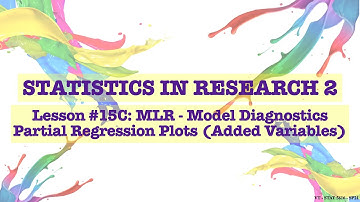 Lesson 15C: Model Diagnostics - Partial Regression Plot (Added Variables Plots)