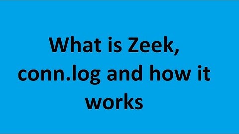 Introduction to Zeek network security monitoring, conn.log and pivoting with Zeek UIDs