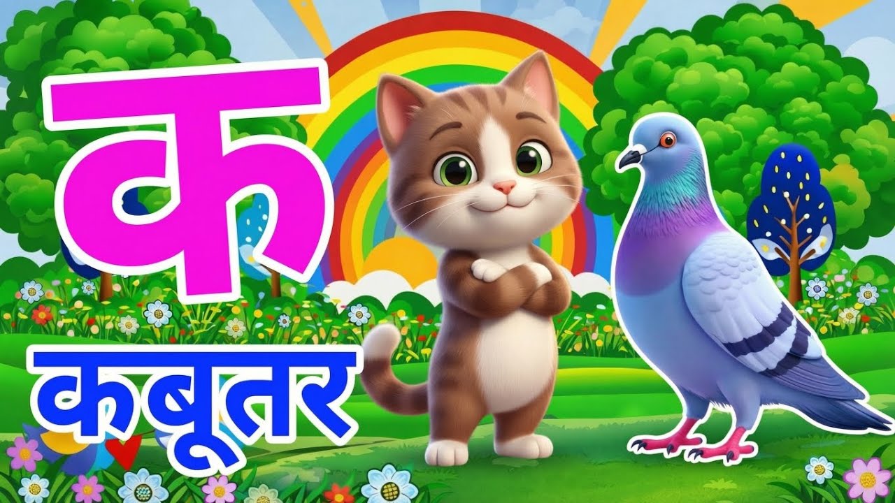 K se kabutar - k se kabutar kh se khargosh - a se anar, aa se aam | abcd - for kids