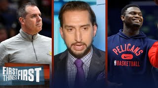 Lakers expected to move on from Frank Vogel, talks Zion's possible return | NBA | FIRST THINGS FIRST