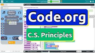Code.org Lesson 3.3B Lists Practice |  New Features | Tutorial with Answers | Unit 6 C.S.P.