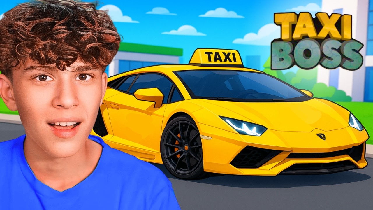 My FIRST TIME Playing Roblox Taxi Boss!!