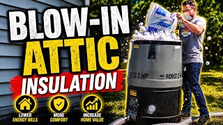 BEFORE You Insulate Your Garage Attic, WATCH THIS! - Blown-In Insulation 