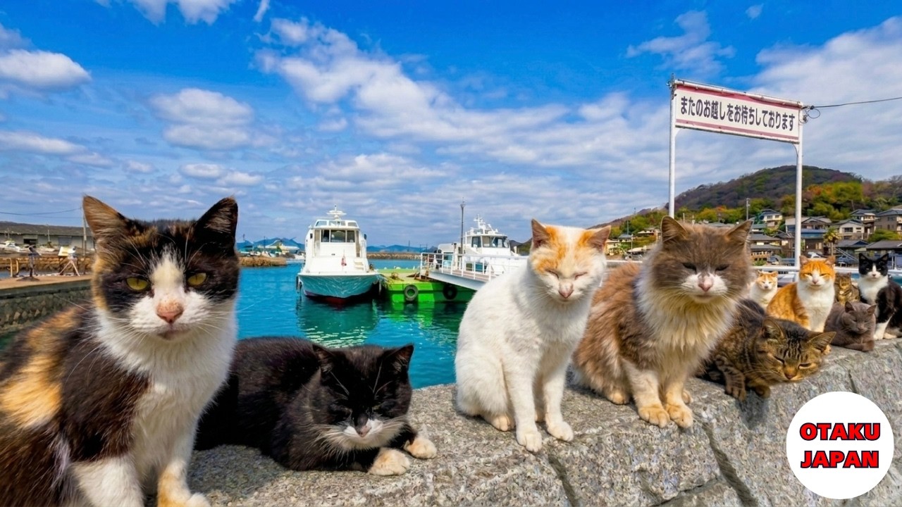 Cat Island] I went to meet the cats living on this picturesque