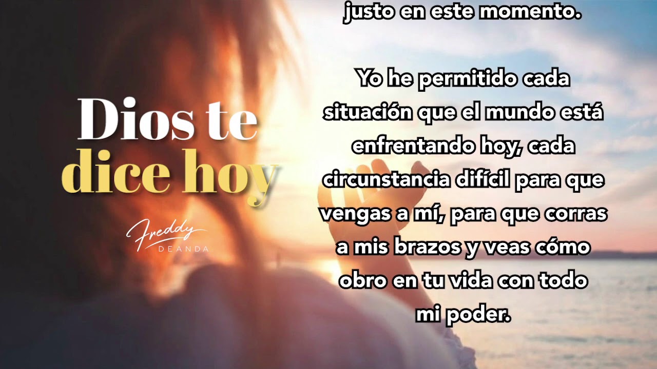 🙏🏼 Dios te dice hoy - Freddy DeAnda - YouTube