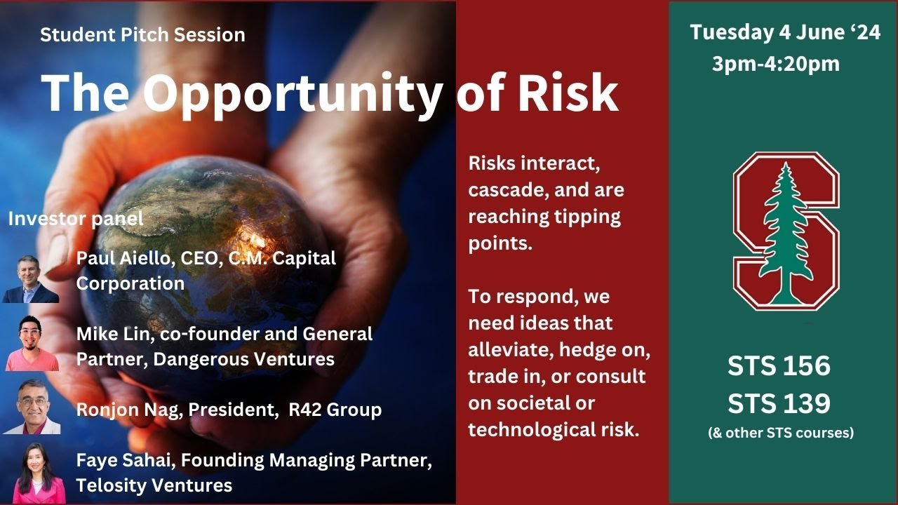 Startup Pitch Session: The Opportunity of Risk