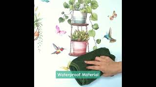 🌿 Transform Your Space with Beautiful Hanging Plant Wall Decals