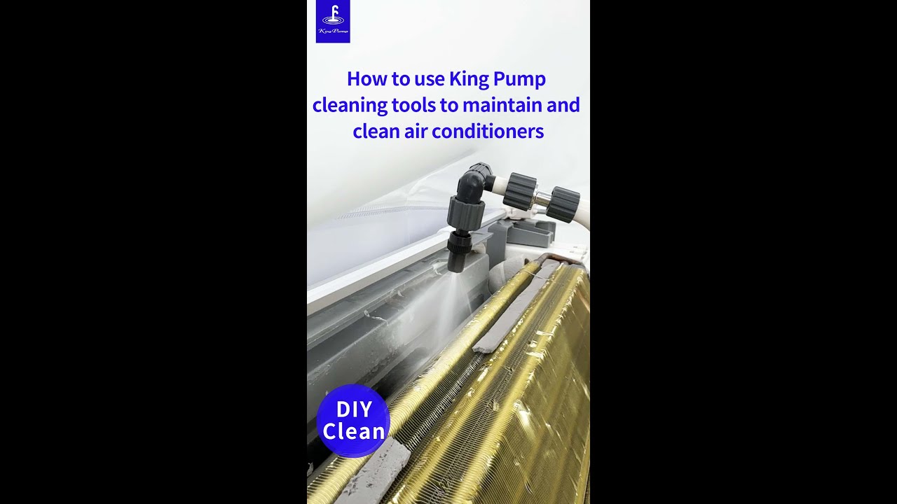 Summer is coming, clean your air conditioner with the King pump DIY cleaning tools! It's SUPER EASY!