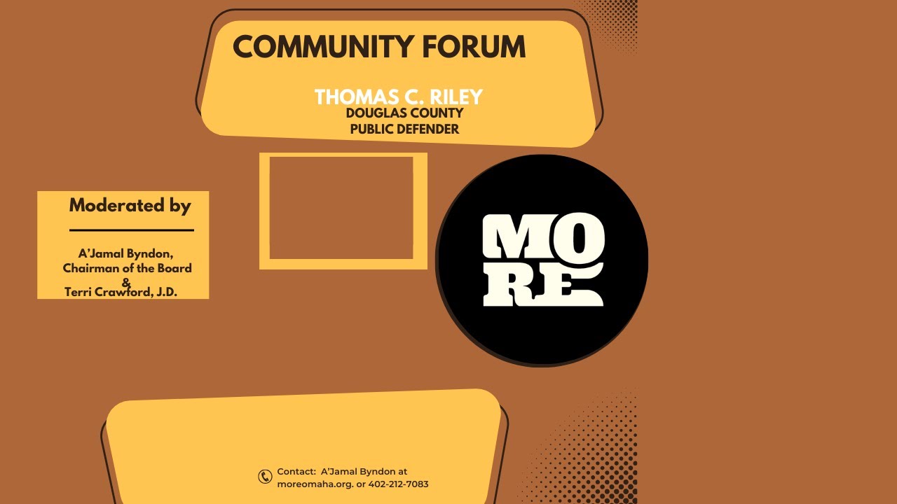 Omaha Nebraska Public Defender Community Forum - Thomas Riley - YouTube