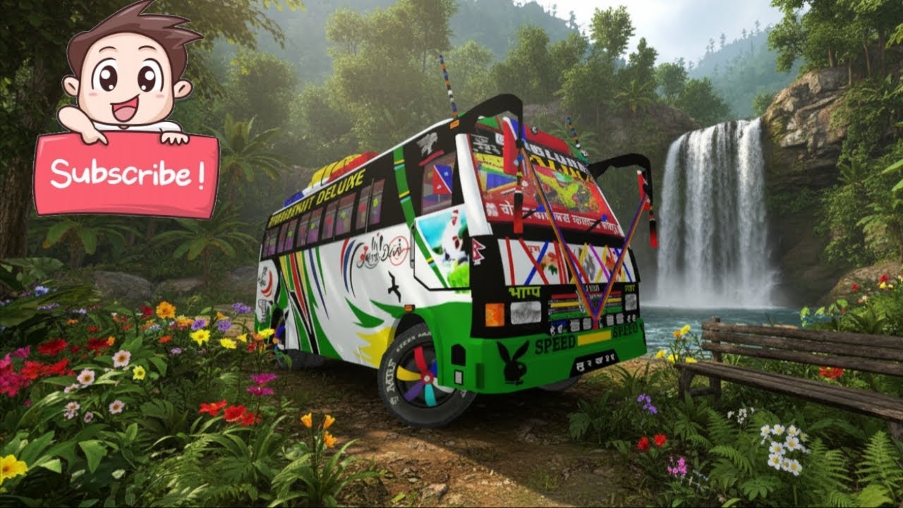 New nepali tata 712 bus mod and off-road map link 🖇️