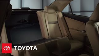 2012 Camry How-To: Rear Seats | Toyota