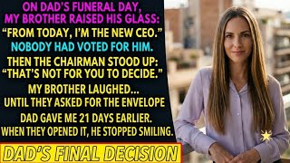 Full My Brother Announced Himself as CEO at Dad’s Funeral — Then the Board Chairman Stood Up and exposed Guide