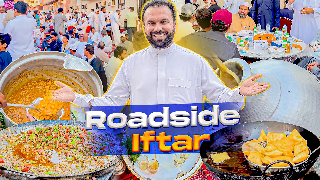 Special ROADSIDE IFTAR at Bani Haram Madinah 💚✨